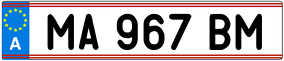 Trailer License Plate